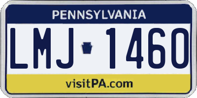 PA license plate LMJ1460