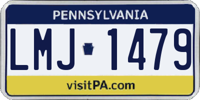 PA license plate LMJ1479
