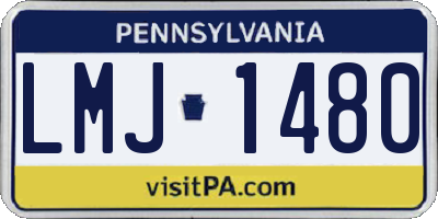 PA license plate LMJ1480