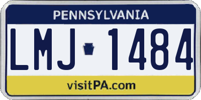 PA license plate LMJ1484