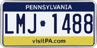 PA license plate LMJ1488