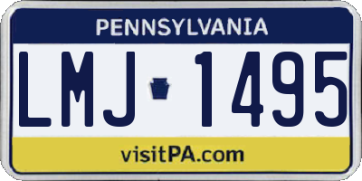 PA license plate LMJ1495