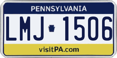 PA license plate LMJ1506