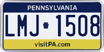 PA license plate LMJ1508