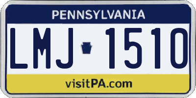 PA license plate LMJ1510