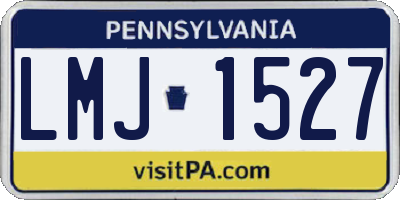PA license plate LMJ1527