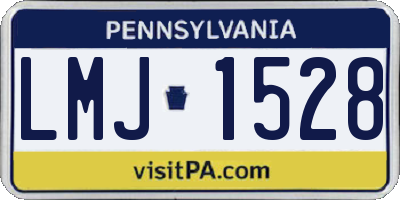 PA license plate LMJ1528