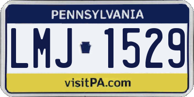 PA license plate LMJ1529