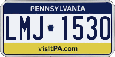 PA license plate LMJ1530