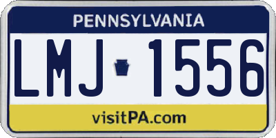 PA license plate LMJ1556