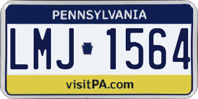 PA license plate LMJ1564
