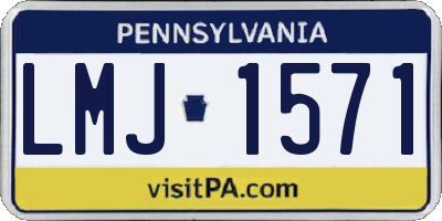 PA license plate LMJ1571