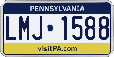 PA license plate LMJ1588