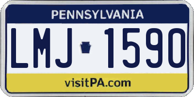 PA license plate LMJ1590