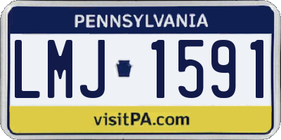 PA license plate LMJ1591