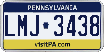 PA license plate LMJ3438