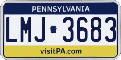 PA license plate LMJ3683