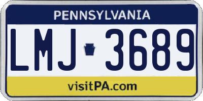 PA license plate LMJ3689