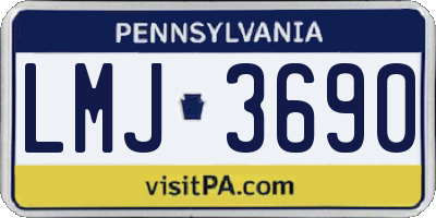PA license plate LMJ3690