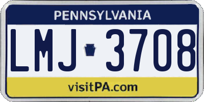 PA license plate LMJ3708