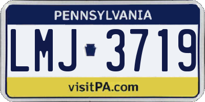 PA license plate LMJ3719