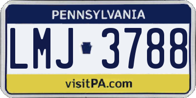 PA license plate LMJ3788