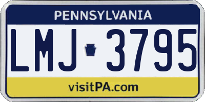PA license plate LMJ3795