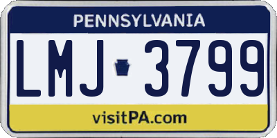 PA license plate LMJ3799