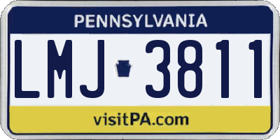 PA license plate LMJ3811