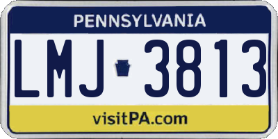 PA license plate LMJ3813