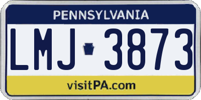 PA license plate LMJ3873