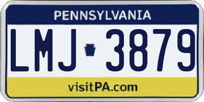 PA license plate LMJ3879