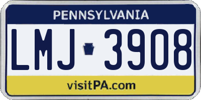 PA license plate LMJ3908