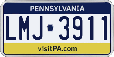 PA license plate LMJ3911