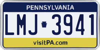 PA license plate LMJ3941