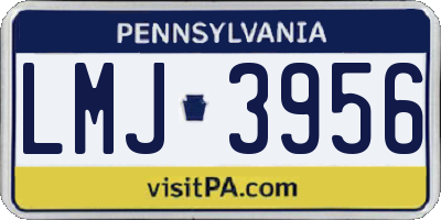 PA license plate LMJ3956