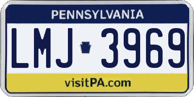 PA license plate LMJ3969