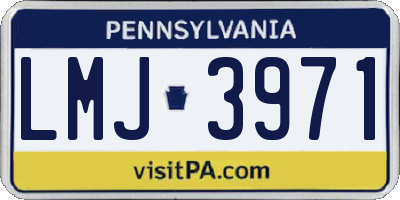 PA license plate LMJ3971