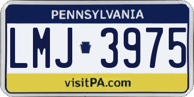 PA license plate LMJ3975