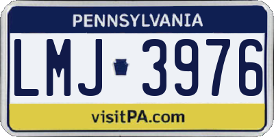 PA license plate LMJ3976