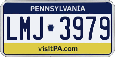 PA license plate LMJ3979