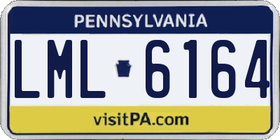 PA license plate LML6164