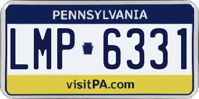 PA license plate LMP6331