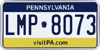 PA license plate LMP8073