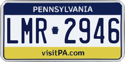 PA license plate LMR2946