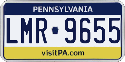 PA license plate LMR9655
