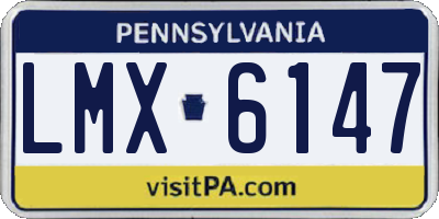 PA license plate LMX6147