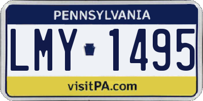 PA license plate LMY1495