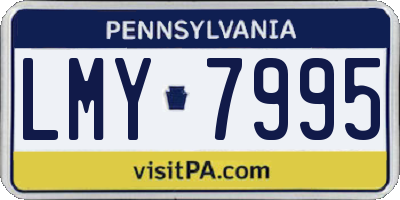 PA license plate LMY7995