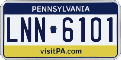 PA license plate LNN6101